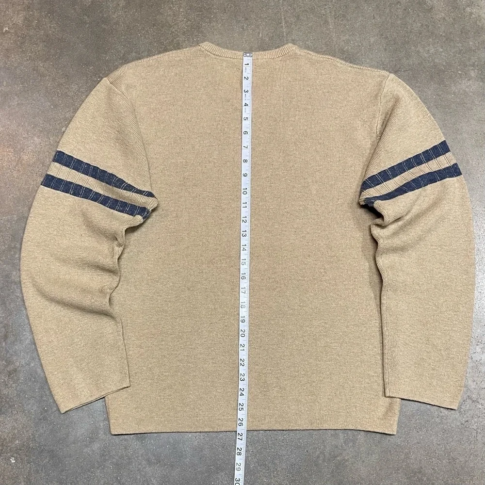 Vintage Nautica Jeans Striped Knit Heavyweight Sweater - Picture 8 of 8